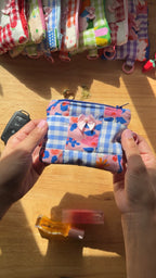 BLUE GARDEN KEYCHAIN POUCH